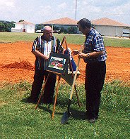 Ground breaking of library