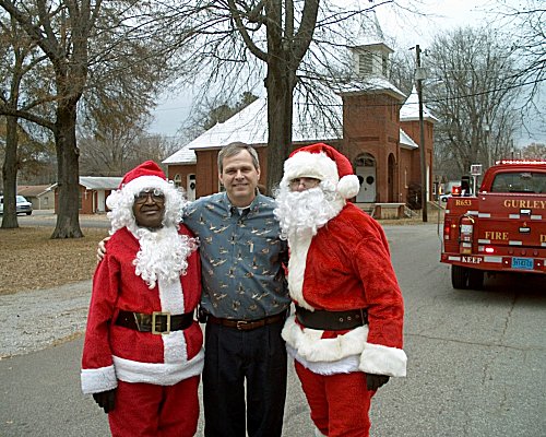 Mayor Stan Simpson Christmas Fruit Delivery 2005 Fire Rescue Department Gurley Christmas Parade Alabama Madison County